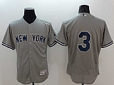 New York Yankees #3 Babe Ruth Gray 2016 Flexbase Authentic Collection Stitched Jersey,baseball caps,new era cap wholesale,wholesale hats